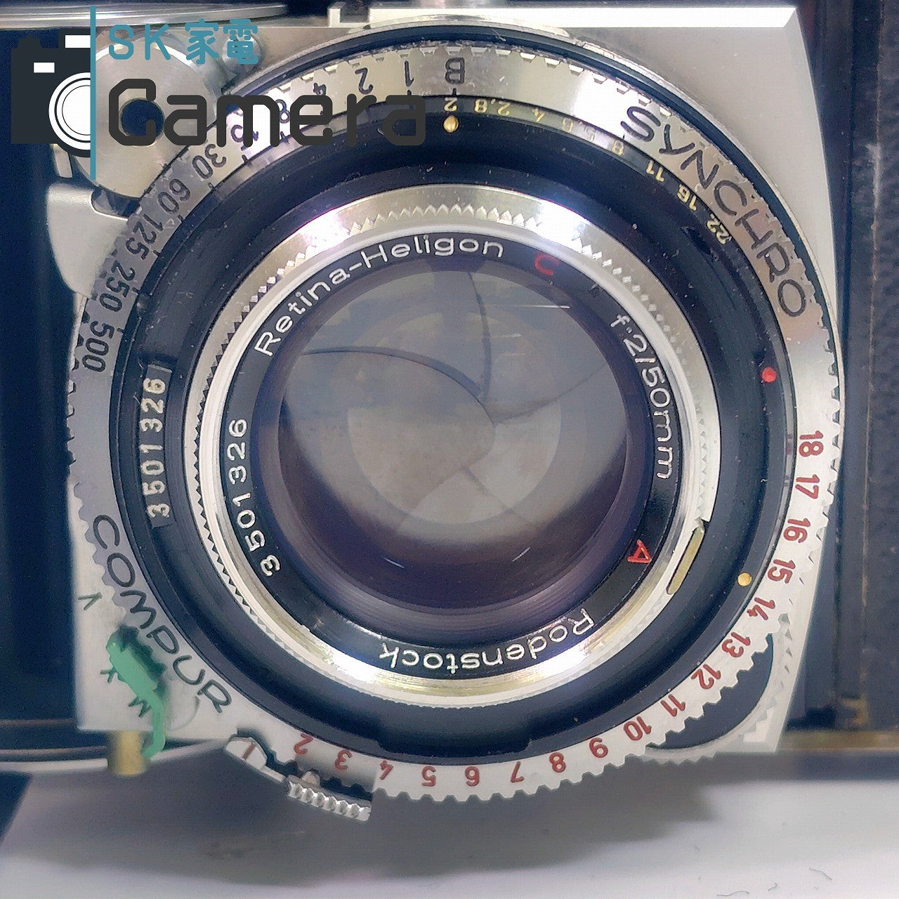 【中古】 Kodak Retina IIIｃ Rodenstock Heligon C 50ｍｍ F2 コダック レチナ ローデンシュトック ヘリゴン シャッター 露出 動作 希少