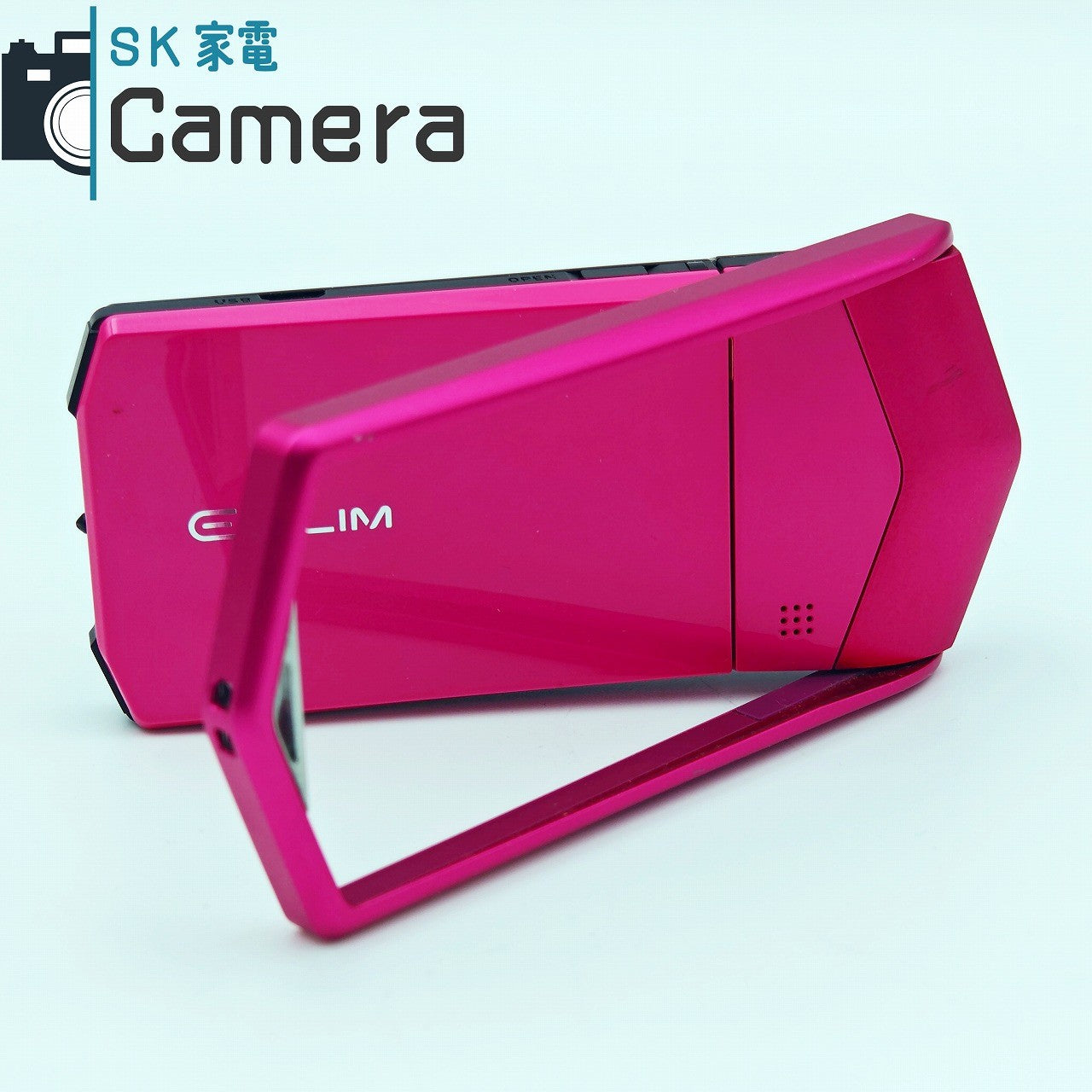 【中古】 CASIO EX-TR600 EXILIM エクシリム 自撮りカメラ コンパクトデジタルカメラ ピンク MicroSD16GB 充電ケーブル付 希少