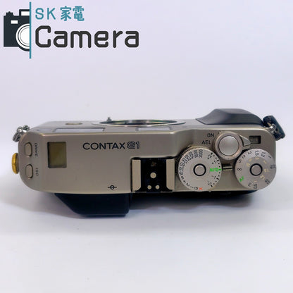 【中古】 CONTAX G1 ROM改造 シンクロターミナルキャップ RTS-G1 付 テスト用フィルムにて確認済 説明書 ストラップ 付 コンタックス
