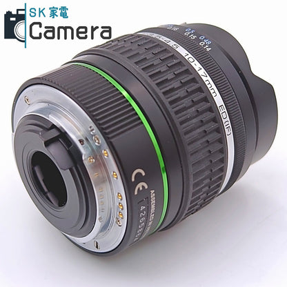【中古】 PENTAX-DA FISH-EYE 10-17ｍｍ F3.5-4.5 ED [IF] ペンタックスK フィッシュアイ