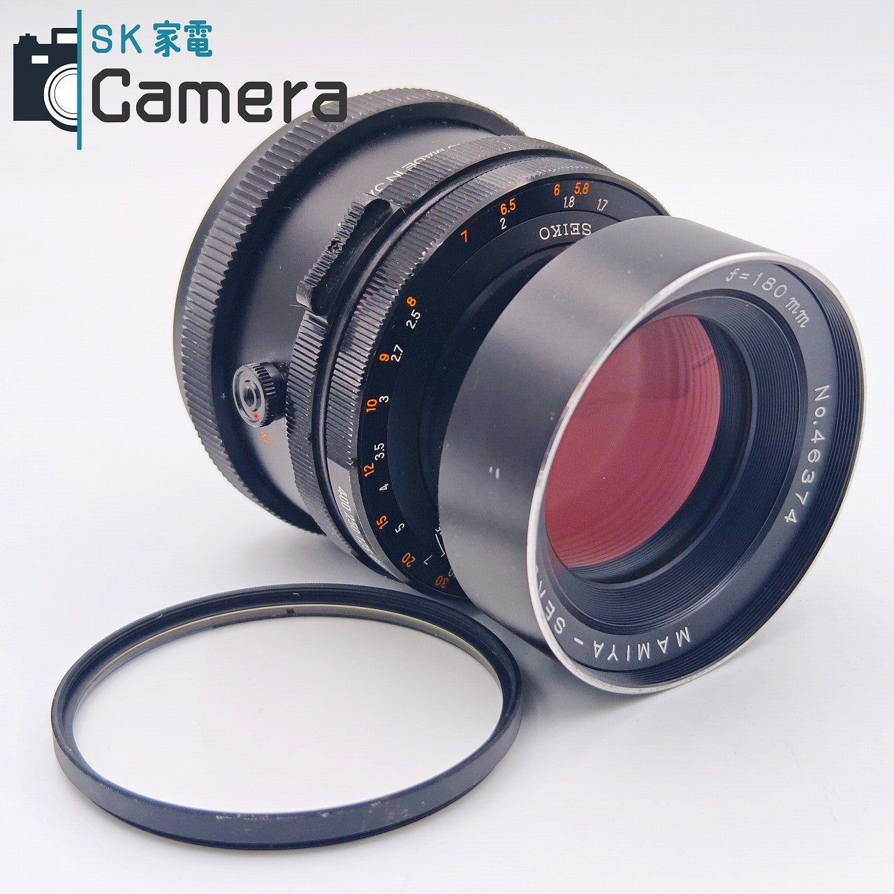 【中古】 MAMIYA-SEKOR C 180ｍｍ F4.5 マミヤ セコール シャッターOK