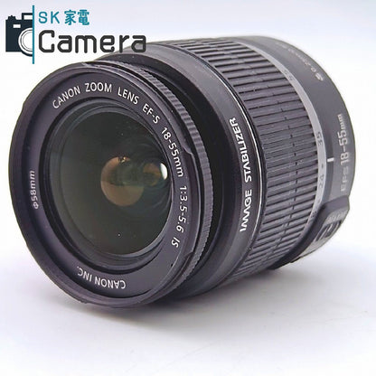 Canon EF-S 18-55ｍｍ F3.5-5.6 IS キャノン キャップ付 美品