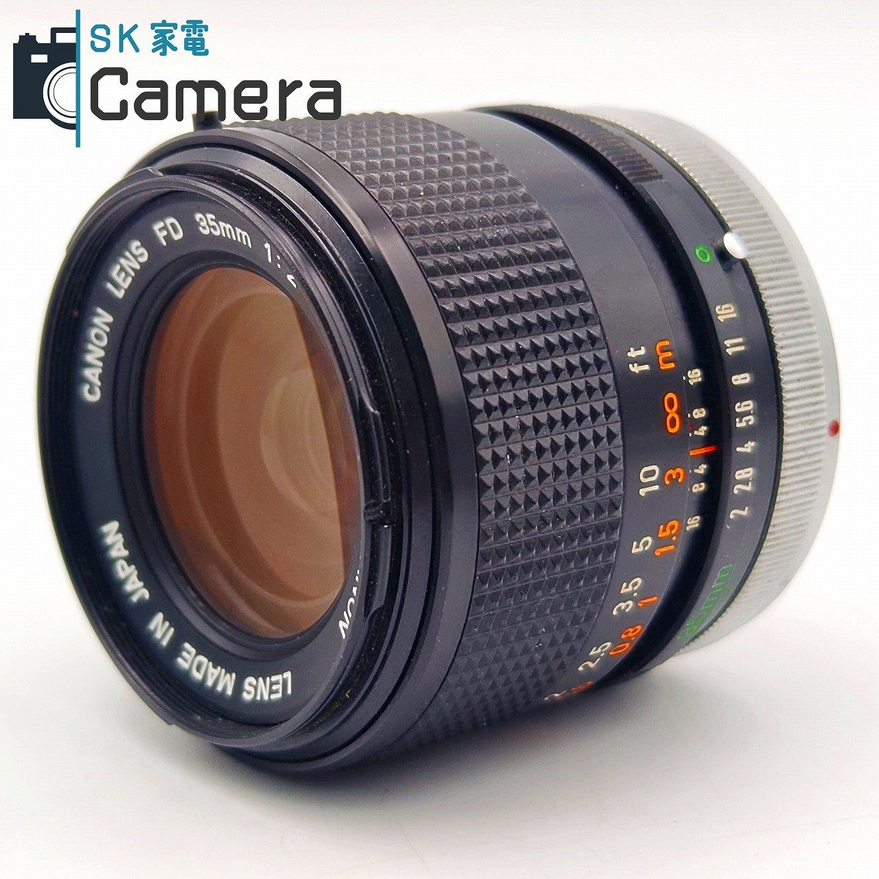 【中古】 Canon FD 35ｍｍ F2 S.S.C. 〇マーク キャノン キャップ付き