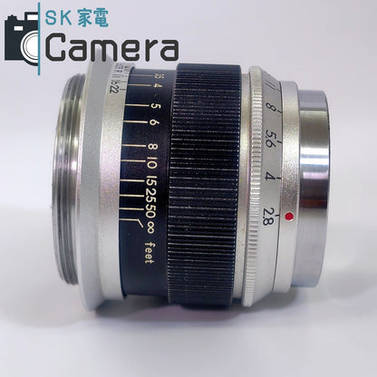 【中古】 TokyoKogaku Topcor 5cm F2.8 L39 2025年11年清掃済 トプコン