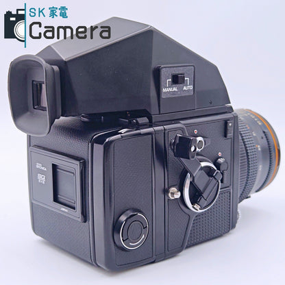 【中古】 ZENZA BRONICA SQ-A ZENZANON-S 80ｍｍ F2.8 AEプリズムファインダー シャッター 露出 AUTO 動作 ゼンザ ブロニカ
