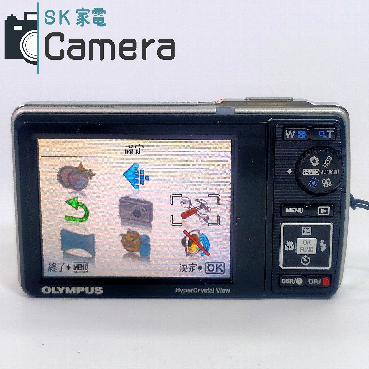 【中古】 OLYMPUS μ-7010 コンパクトデジタルカメラ オリンパス 電池 充電器 ケース 付