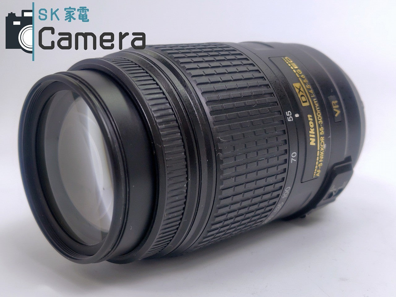 【中古】 Nikon DX AF-S NIKKOR 55-300ｍｍ F4.5-5.6 G ED VR ニコン フード付 美品