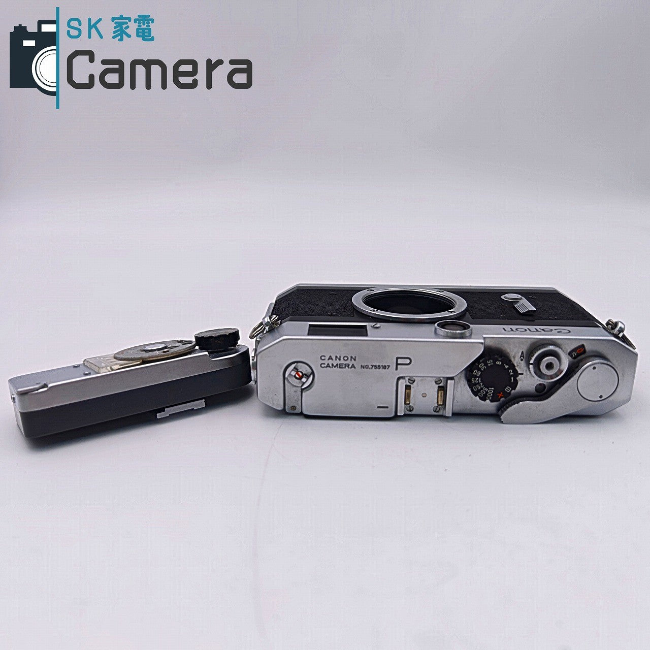 【中古】 Canon P ポピュレール レンジファインダー METER 露出計 革ケース付 キャノン