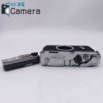 【中古】 Canon P ポピュレール レンジファインダー METER 露出計 革ケース付 キャノン