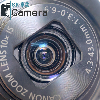 【中古】 Canon IXY 210 ブラック PC2332 キャノン イクシー コンパクトデジタルカメラ ブラック 充電器付