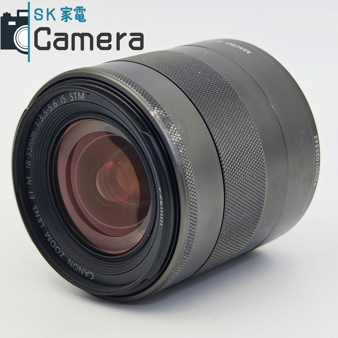 【中古】 Canon EF-M 18-55ｍｍ F3.5-5.6 IS STM キャノン キャップ付 良品