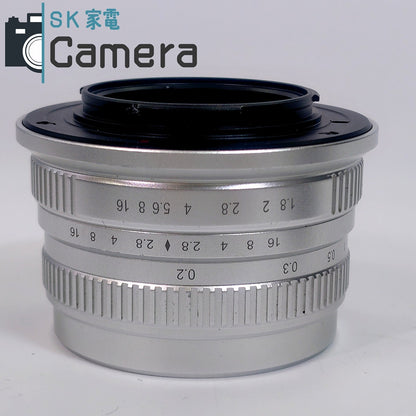 【中古】 HENGYIJIA 25ｍｍ F1.8 M4/3 マイクロフォーサーズ レンズ ヘンイージア フード付