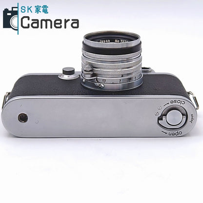 【中古】 NICCA 3-F Nippon Kogaku NIKKOR-H・C 5cm F2 黒帯 箱 シリアル一致 説明書 フード カラーフィルター付 ニッカ ニコン