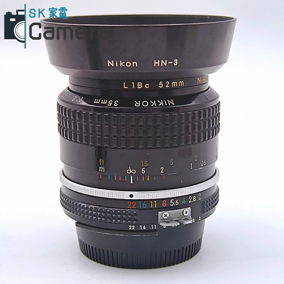 【中古】 Nikon Nikkor 35ｍｍ F2 Ai HN-3 L1Bc フード フィルター 付 ニコン