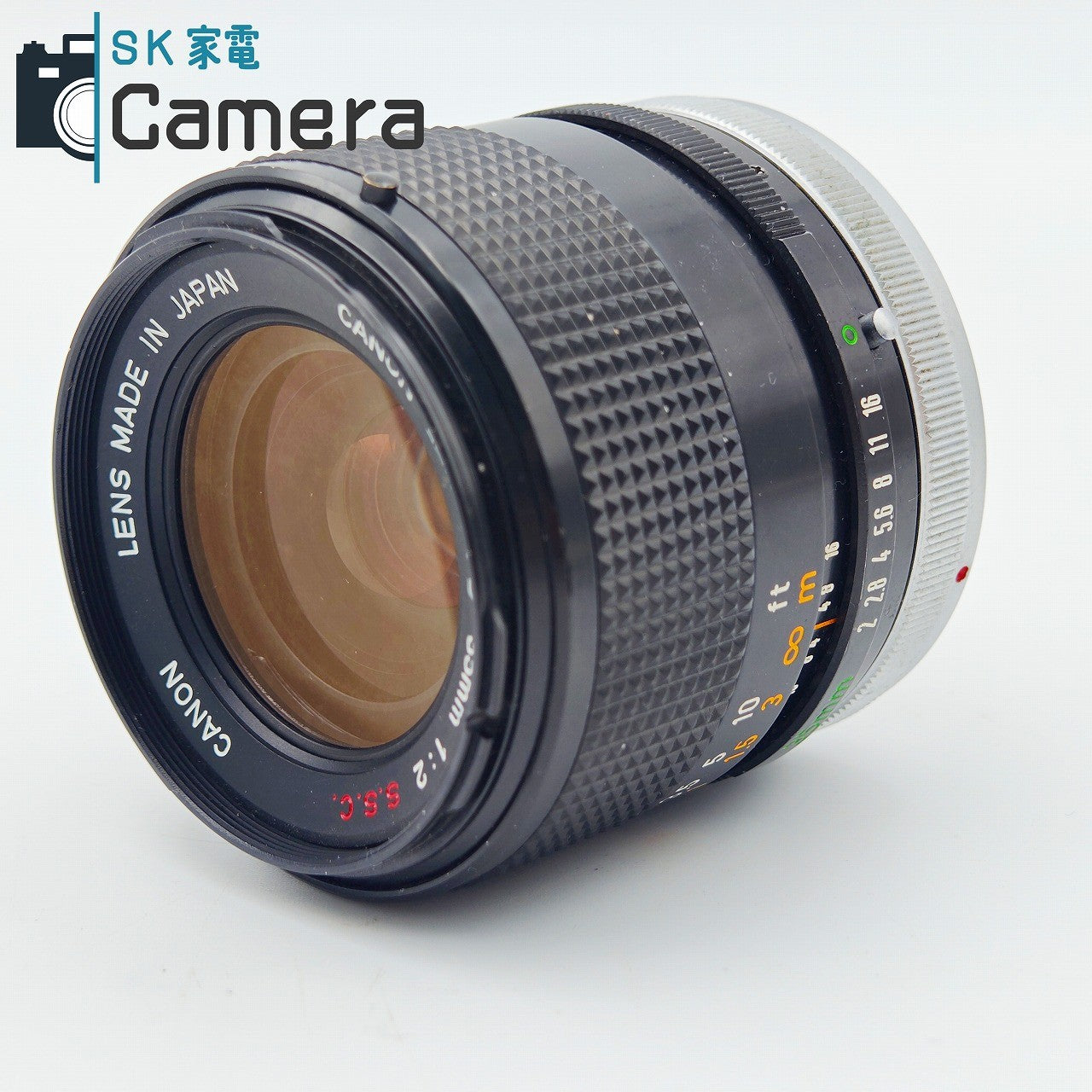 【中古】 Canon FD 35ｍｍ F2 S.S.C. 〇マーク 凹レンズ 2026年1月清掃済 キャノン