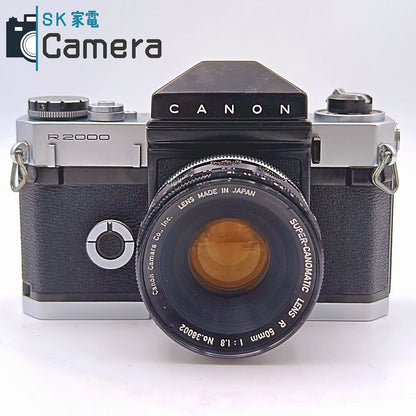 【中古】 Canon R2000 SUPER-CANOMATIC R 50ｍｍ F1.8 キャノン プリセットレンズ 動作品