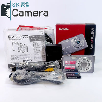 【中古】 CASIO EXILIM EX-Z270 カシオ エクシリム 箱 充電器 電池 付 美品
