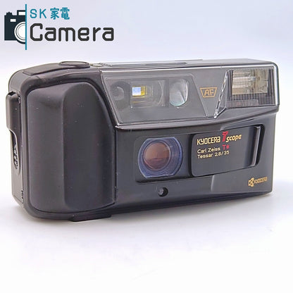 【中古】 KYOCERA Tscope Tessar 35ｍｍ F2.8 京セラ T スコープ コンパクトフィルムカメラ
