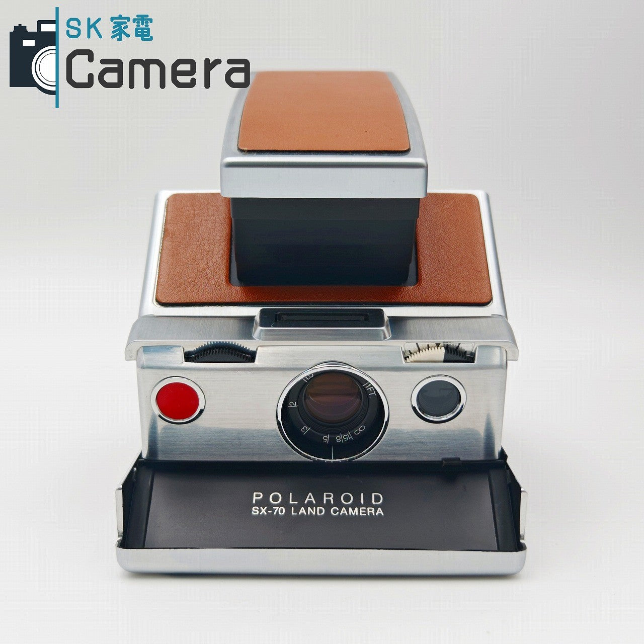 【中古】 POLAROID SX-70 LANDCAMERA IMPOSSIBLE 革ケース バック クロコダイル貼革 NDフィルター付 テスト用にて動作確認済 ポラロイド