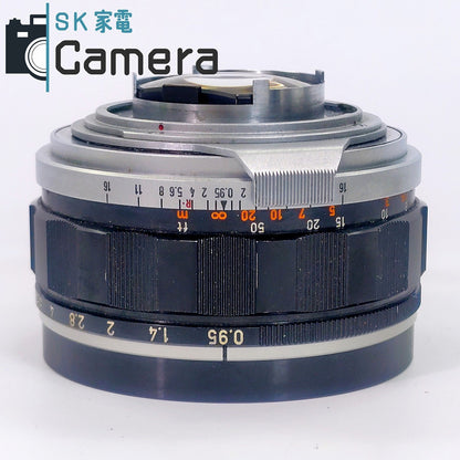 【実用】 Canon LENS 50ｍｍ F0.95 キャノン 2022年清掃 ドリームレンズ フロントキャップ付 30日保証 良品