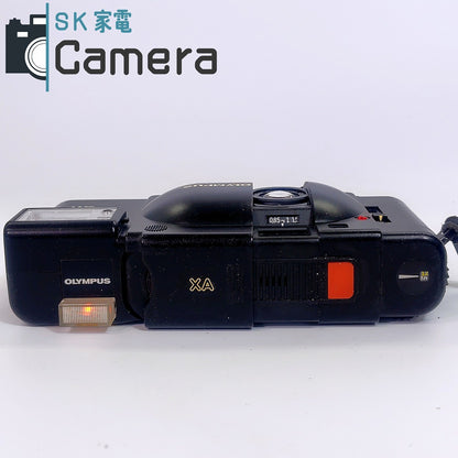 【中古】 OLYMPUS XA F.ZUIKO 35ｍｍ F2.8 Electronic Flash A11 オリンパス フィルムカメラ 箱 説明書付