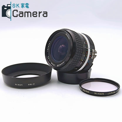 【中古】 Nikon Nikkor 28ｍｍ F3.5 Ai HN-2 L1Bc フード フィルター 付 ニコン