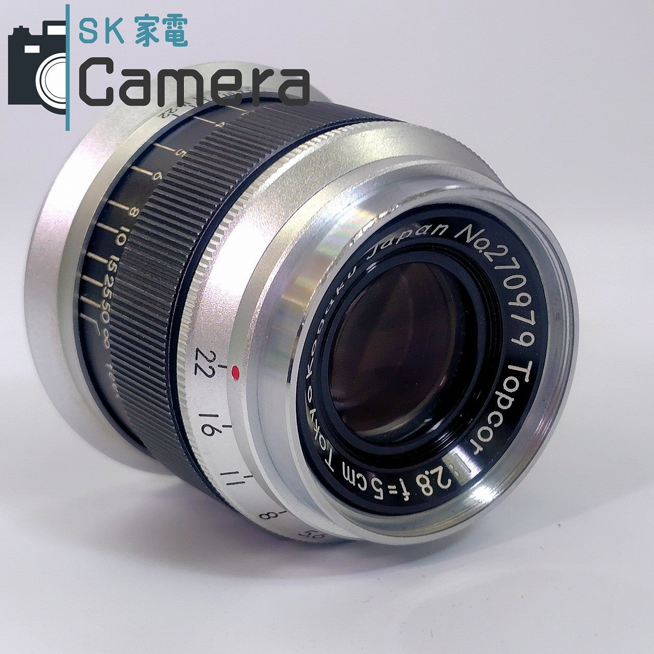 【中古】 TokyoKogaku Topcor 5cm F2.8 L39 2025年11年清掃済 トプコン